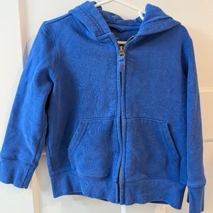 Primary Royal Blue Kids Zip Hoodie Sweatshirt, 2-3